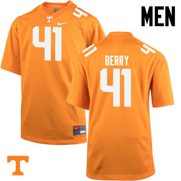 Men #41 Elliott Berry Tennessee Volunteers College Football Jerseys-Orange - Click Image to Close